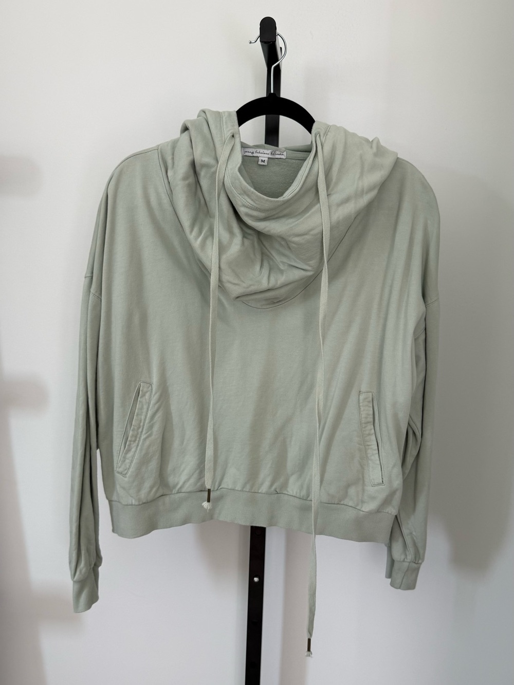 Young Fabulous & Broke Sage Green Drawstring Hoodie